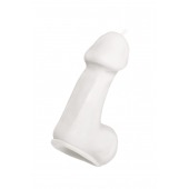 Белая свеча в форме пениса - 47 гр. - Pecado - купить с доставкой в Калининграде
