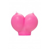 Розовая свеча «Сиськи» - 150 гр. - Pecado - купить с доставкой в Калининграде