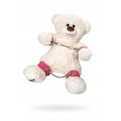 Бондажный набор: белый мишка с розовыми оковами и наручниками - Pecado - купить с доставкой в Калининграде