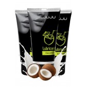 Набор из 3 съедобных лубрикантов JUJU со вкусом кокоса - JuJu - купить с доставкой в Калининграде