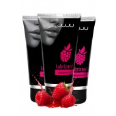 Набор из 3 съедобных лубрикантов JUJU со вкусом малины - JuJu - купить с доставкой в Калининграде