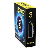 Супертонкие презервативы Ganzo Invisible - 3 шт. - Ganzo - купить с доставкой в Калининграде