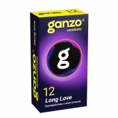 Презервативы с анестетиком для продления удовольствия Ganzo Long Love - 12 шт. - Ganzo - купить с доставкой в Калининграде