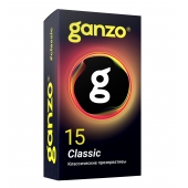 Классические презервативы с обильной смазкой Ganzo Classic - 15 шт. - Ganzo - купить с доставкой в Калининграде