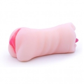 Телесный двусторонний мастурбатор - вагина и ротик - Boys of Toys - в Калининграде купить с доставкой