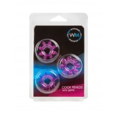 Набор из 3 лиловых эрекционных колец различной формы - Erowoman-Eroman - в Калининграде купить с доставкой