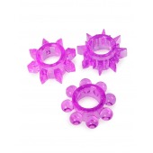 Набор из 3 лиловых эрекционных колец различной формы - Erowoman-Eroman - в Калининграде купить с доставкой