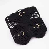 Фигурный набор для БДСМ-игр с узорами и золотистой фурнитурой - Crazy Handmade - купить с доставкой в Калининграде