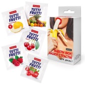 Набор из 5 саше съедобных смазок Tutti-Frutti - Биоритм - купить с доставкой в Калининграде