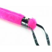 Нежная плеть с розовым мехом BDSM Light - 43 см. - БДСМ Арсенал - купить с доставкой в Калининграде