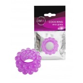 Лиловое эрекционное кольцо с 2 рядами стимулирующих шариков - Erowoman-Eroman - в Калининграде купить с доставкой