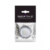 Эластичное эрекционное колечко с черными «ресничками» - Sextaz - в Калининграде купить с доставкой