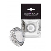 Эластичное эрекционное кольцо с длинными черными «ресничками» - Sextaz - в Калининграде купить с доставкой