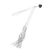 Белая кожаная плеть - 50 см. - Pecado - купить с доставкой в Калининграде