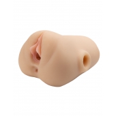 Телесный мастурбатор с вибрацией Double Pounder Vibrating Squeeze Stroker - Pipedream - в Калининграде купить с доставкой