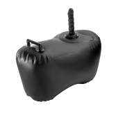 Черное надувное кресло с платформой для фиксации дилдо Body Dock Inflatable Love Seat - Pipedream - купить с доставкой в Калининграде