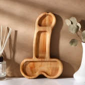 Деревянное блюдо для подачи в форме члена (25 х 16,5 х 1,7 см) - Сима-Ленд - купить с доставкой в Калининграде