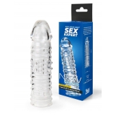 Прозрачная закрытая насадка на пенис - 17 см. - Sex Expert - в Калининграде купить с доставкой