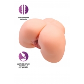 Телесный мастурбатор в форме попки с 2 любовными входами - No Name - в Калининграде купить с доставкой