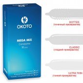 Презервативы OKOTO Mega Mix - 18 шт. - Sitabella - купить с доставкой в Калининграде