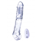 Прозрачная насадка-удлинитель Length Enhancer With Bullet с подхватом - 22,3 см. - NMC - в Калининграде купить с доставкой