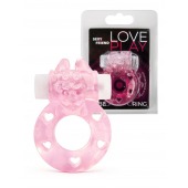 Розовое эрекционное виброкольцо в форме зайчика - 1137 - в Калининграде купить с доставкой