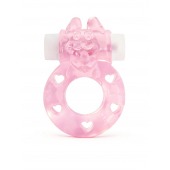 Розовое эрекционное виброкольцо в форме зайчика - 1137 - в Калининграде купить с доставкой