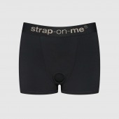 Черные трусики-боксеры для фиксации насадок Strap-on-me Harness Lingerie Allure - size XL - Strap-on-me - купить с доставкой в Калининграде