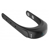 Черное эрекционное виброкольцо на ремешках - Boys of Toys - в Калининграде купить с доставкой