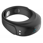 Черное эрекционное виброкольцо на ремешках - Boys of Toys - в Калининграде купить с доставкой