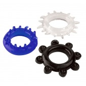 Набор из 3 эрекционных колец разного цвета и рельефа - Boys of Toys - в Калининграде купить с доставкой