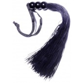 Черная силиконовая плетка - 25,4 см. - Boys of Toys - купить с доставкой в Калининграде