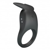 Черное перезаряжаемое виброкольцо Carlton - Baile - в Калининграде купить с доставкой