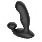 Черный вибромассажер простаты с вращающимся шариком - Secwell - в Калининграде купить с доставкой