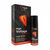 Жидкий вибратор Orgie High Voltage Strawberry - 15 мл. - ORGIE - купить с доставкой в Калининграде