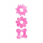 Комплект из 3 розовых эрекционных колец - Erowoman-Eroman - в Калининграде купить с доставкой