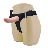 Реалистичный страпон-фаллоимитатор на трусиках Ultra Passionate Harness - 15 см. - Baile - купить с доставкой в Калининграде