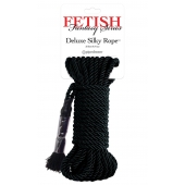 Черная веревка для фиксации Deluxe Silky Rope - 9,75 м. - Pipedream - купить с доставкой в Калининграде