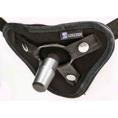 Страпон с 2 насадками и вибрацией UniStrap - 19 и 12 см. - LOVETOY (А-Полимер) - купить с доставкой в Калининграде