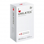 Ультратонкие презервативы Unilatex Ultra Thin - 12 шт. + 3 шт. в подарок - Unilatex - купить с доставкой в Калининграде