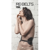 Пояс с клёпками Yona Black - Rebelts - купить с доставкой в Калининграде