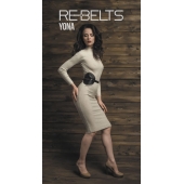 Пояс с клёпками Yona Black - Rebelts - купить с доставкой в Калининграде