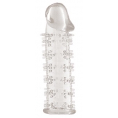 Гелевая прозрачная насадка с шипами - 12 см. - Toyfa Basic - в Калининграде купить с доставкой