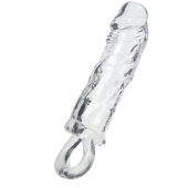 Прозрачная насадка с петлёй для фиксации - 14 см. - ToyFa - в Калининграде купить с доставкой