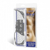 Утяжка на пенис и мошонку Cock Ring With 1.5  Ball Stretcher And Optional Weight Ring - BlueLine - купить с доставкой в Калининграде