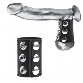 Утяжка на пенис на кнопочках 100% PVC STRAP WITH METAL SNAP - BlueLine - купить с доставкой в Калининграде