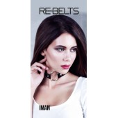 Чёрный чокер-кляп Iman Black - Rebelts - купить с доставкой в Калининграде