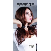 Чёрный кожаный чокер-кляп Tyra Black - Rebelts - купить с доставкой в Калининграде