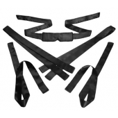 Бондажный набор из сатиновых лент Bordeaux 5 Piece Satin Bondage Set - XR Brands - купить с доставкой в Калининграде