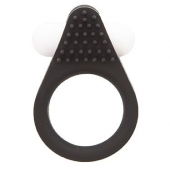 Чёрное эрекционное кольцо LIT-UP SILICONE STIMU RING 1 BLACK - Dream Toys - в Калининграде купить с доставкой
